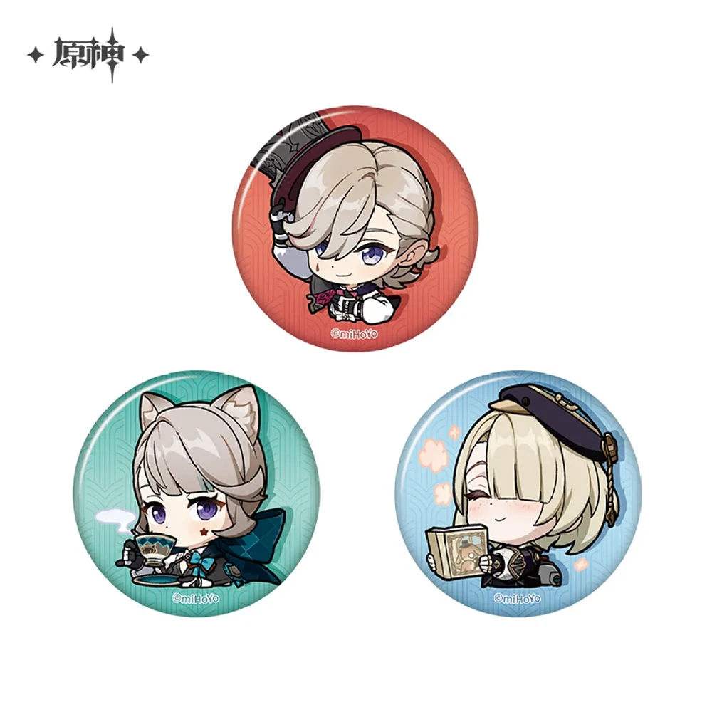 [OFFICIAL MERCHANDISE] Genshin Impact Chibi Character Series Badge - Fontaine