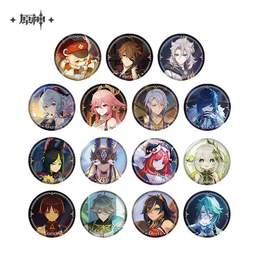 [OFFICIAL MERCHANDISE] Genshin Impact Character PV Series: Tinplate Badge (End December)