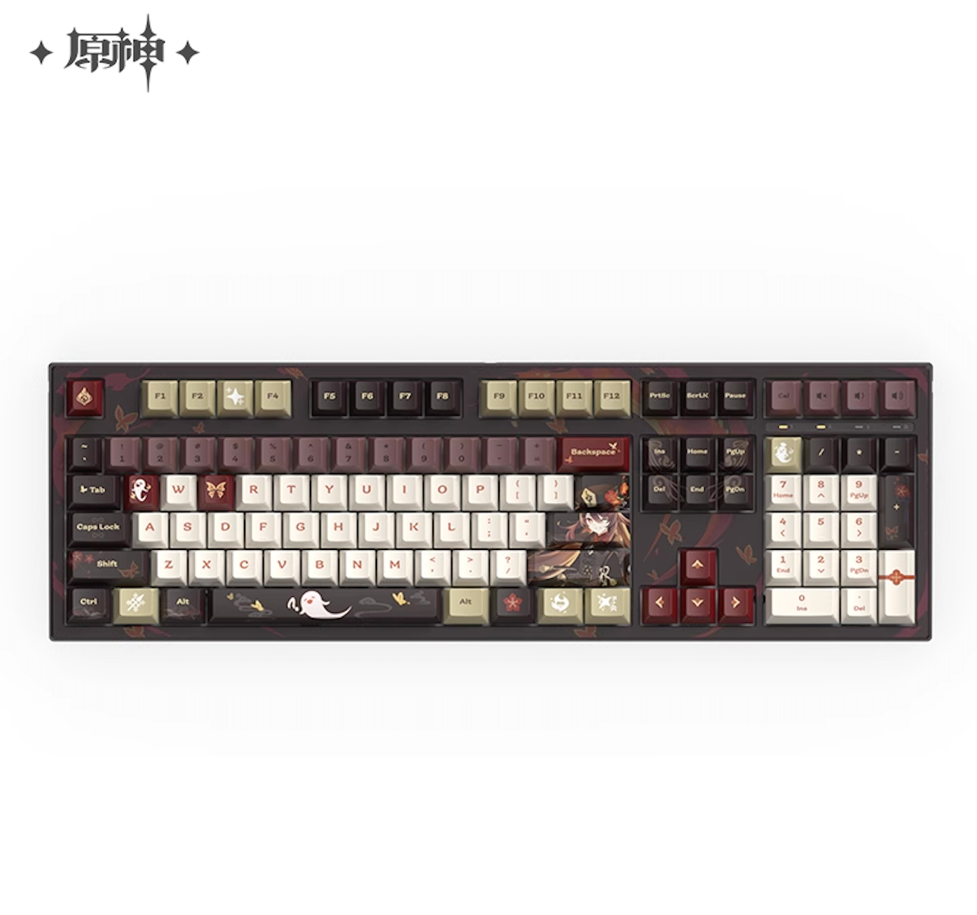Genshin Impact Hu Tao Impression Theme Mechanical Keyboard