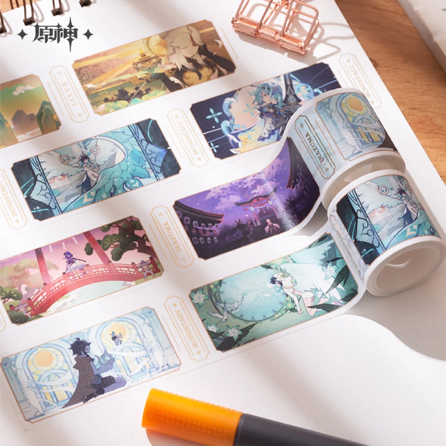 [OFFICIAL MERCHANDISE] Genshin Impact A Glimpse of the World Series: Washi Tape