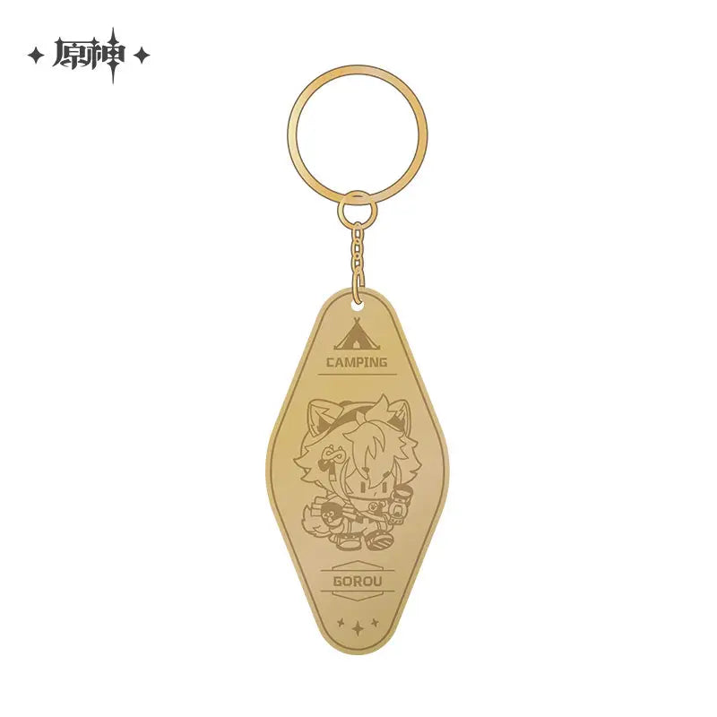 [OFFICIAL MERCHANDISE] Genshin Impact Go Camping! Series: Metal Keychain
