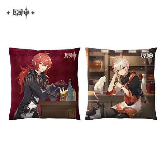 [OFFICIAL MERCHANDISE] Genshin Impact Offline Store Theme Series Square Pillow