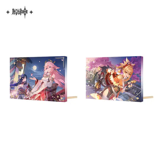 [OFFICIAL MERCHANDISE] Genshin Impact Theme Thick Acrylic Display